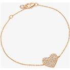 Crislu Simply Pave Heart Bracelet 8010442B70CZ