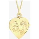 9ct Gold Heart Daisy Locket Chain 1-65-1713