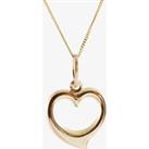 9ct Gold Small Open Heart Pendant 1-61-0063