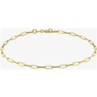 9ct Yellow Gold Paper Chain Bracelet 1.26.0201