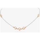 9ct Two Tone Circle Necklet CN944-17