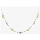 9ct Two Colour Gold Seven Link Necklace CN085-17