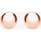 9ct Rose Gold Polished 4mm Ball Stud Earrings 5.55.5833