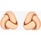 9ct Rose Gold 6mm Knot Stud Earrings 5.55.6929