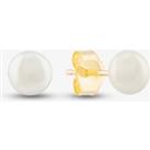 9ct Yellow Gold Freshwater Pearl Stud Earrings EOZ105SD