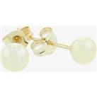9ct 5 x 5.5mm Drilled Freshwater Pearl Stud Earrings EOZ102SD