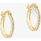 9ct Yellow Gold Cubic Zirconia Creole Earrings 1.58.8359