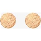 9ct Rose Gold 4mm Faceted Ball Stud Earrings 5.55.8009