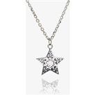 CHAVIN Sterling Silver Filigree Star Pendant Necklace SS011
