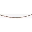 Rose Gold-Plated Silver 16-18 Inch Curb Chain N3625