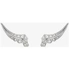 V Jewellery Apollo Cubic Zirconia Lobe Earrings 3088