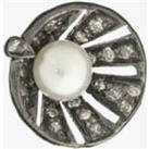 Amulette Oxidised Silver Pearls of Wisdom Ring Charm CH-037