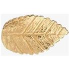 Amulette Gold Plated Small Leaf Ring Charm CHM-LEAF/YGP