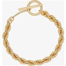 Ted Baker LILLIAN Gold Tone Rope Chain T-Bar Bracelet TBJ3047-02-03