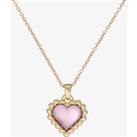 Ted Baker HARLYYN Gold Tone Heart of Glass Necklace TBJ3155-02-56