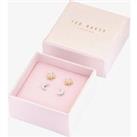 Ted Baker Moanny Two Tone Pave Star & Crescent Moon Stud Earring Set TBJ2621-23-02