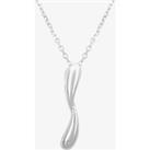 Silver Sparkle Silver Spinning Droplet Pendant DP364C(T)