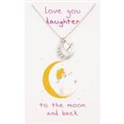Sentiments Daughter Moon and Love Heart Pendant 17393