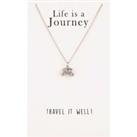 Sentiments Life is a Journey Carriage Pendant 12221