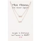 Sentiments True Friends Matching Heart Necklaces 12913