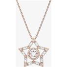 Swarovski Stella Rose Gold Tone Plated Crystal Star Necklace 5617766