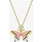Swarovski Idyllia Gold Plated Butterfly Necklace 5658857