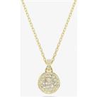 Swarovski Meteora Gold Plated White Crystal Necklace 5683443