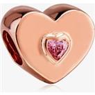 Rosa Lea Pink Heart Charm AM-2THB005706-Pink