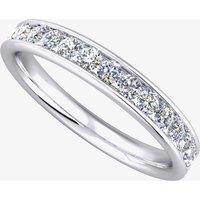 9ct White Gold 0.25ct Diamond Half-Eternity Ring (L) 8991/9W/DQ10/25PT L