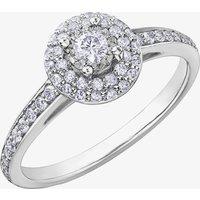 9ct White Gold 0.45ct Diamond Ring 30757WG/45-10 P