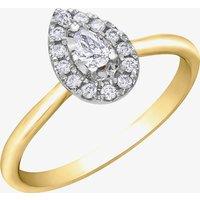9ct Yellow Gold 0.20ct Diamond Ring 30617RW/20-10 P