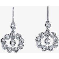 18ct White Gold 0.83ct Diamond Dropper Earrings HSE001PRS