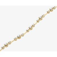 18ct Yellow Gold 1.75ct Diamond Bar Bracelet HB152S