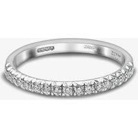 Platinum 0.38ct Diamond Half Eternity Ring 10H4A-P001