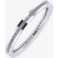 Platinum 0.50ct Princess-Cut Diamond Eternity Ring (M) FET8426