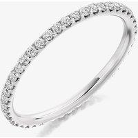 Platinum Micro-Claw Set Diamond Eternity Ring (J) FET1789