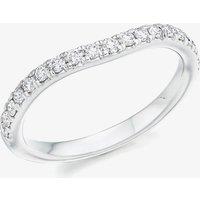 Platinum Micro-Claw Set Diamond Shaped Eternity Ring (L) HET4354A
