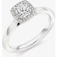 Platinum Diamond-Shoulder Halo Engagement Ring (M) ENG4025