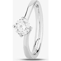 1888 Collection Platinum Four Claw Diamond Twist Solitaire Ring RI-137(1.00CT PLUS)- G/SI1/1.00ct