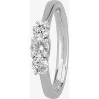 1888 Collection Platinum 0.57ct Diamond Trilogy Ring R3-145(.57CT PLUS) F-G/SI1-SI2/0.57ct