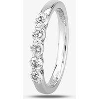 1888 Collection Platinum 0.50ct Five-Stone Diamond Ring HET1001(.50CT PLUS) E-F/VS2-SI1/0.50ct