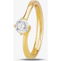 1888 Collection 18ct Gold 0.50ct Diamond Twisted Solitaire Ring RI-137(.50CT PLUS) H/SI2/0.50ct