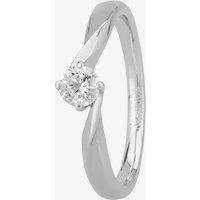 1888 Collection Platinum 0.25ct Diamond Twisted Solitaire Ring RI-1027(.25CT PLUS) G/SI2/0.25ct