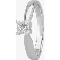 1889 Collection Platinum Princess-Cut 0.33ct Diamond V-Shaped Ring M94-B3(.33CT PLUS)- F/SI1/0.33ct