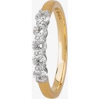 1888 Collection 18ct Gold Certificated 0.50ct Five-Stone Diamond Ring HET1001(.50CT PLUS)- G-H/SI1-SI2/0.50ct