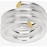 Bastian Silver Two Colour Satin Four Row Spiral Band Ring 12427-54