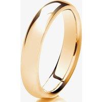 18ct Yellow Gold 4mm Court Wedding Ring (L) 4LHC-18Y L