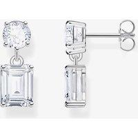 THOMAS SABO Silver Multi-Cut White Cubic Zirconia Dropper Earrings H2276-051-14