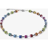 Coeur De Lion GeoCUBE Polaris & Rhinestone Multicolour Crystal Necklace 4409/10-1500