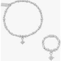 ChloBo Starlight Christmas Exclusive Bracelet & Ring Jewellery Set SBR2XMASSET23WS